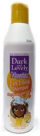 Dark and Lovely Beautiful Beginnings Shampoing 2 en 1 pour enfant