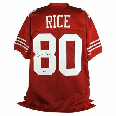 Jerry Rice Autographed Jersey