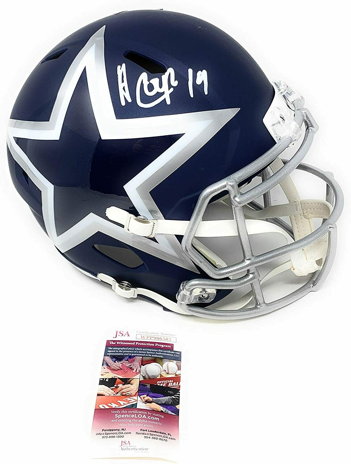 amari cooper autographed helmet