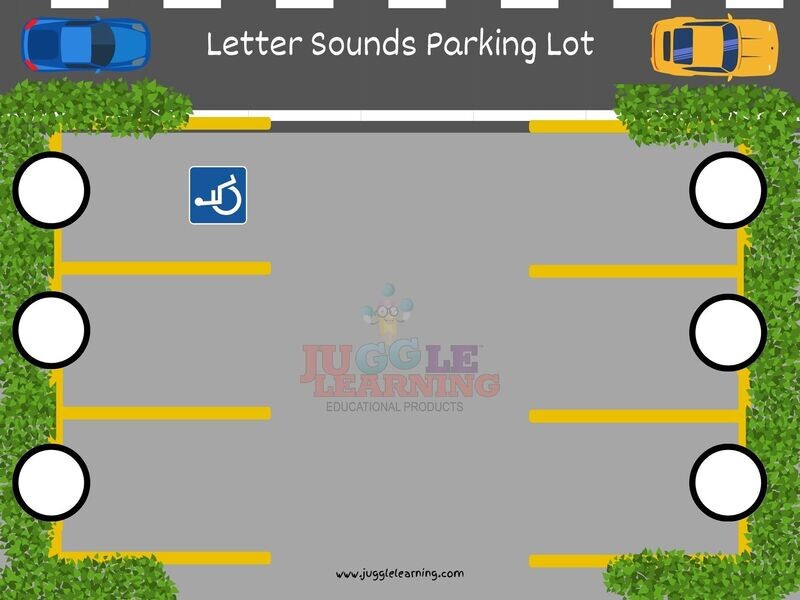 Phonics Beginning Sounds Parking Lot Activity