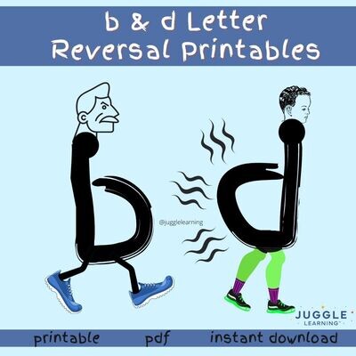 b and d Letter Reversal Printables