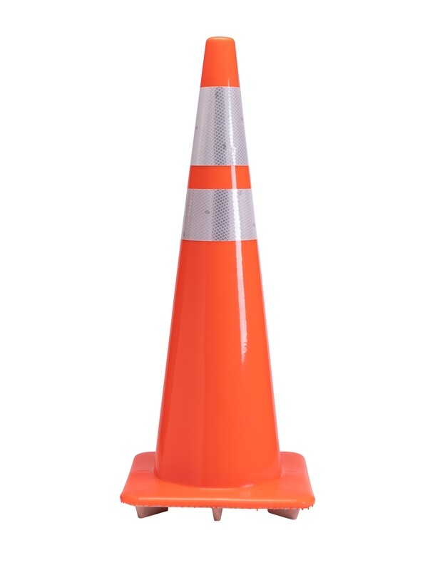 36&quot; 10# Wide Traffic Cone (with 4&quot; &amp; 6&quot; collar)