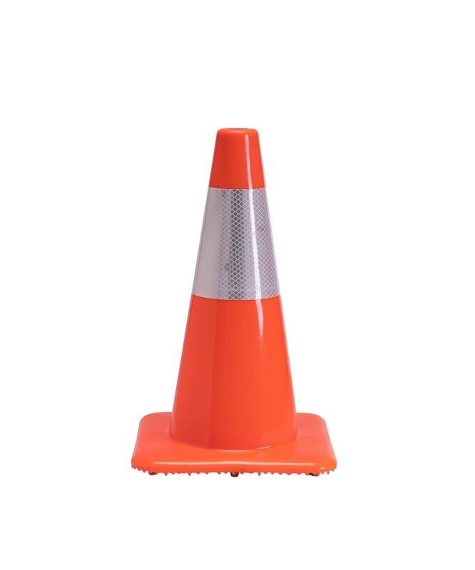 18&quot; 3# Wide Traffic Cone (with 4&quot; collar)