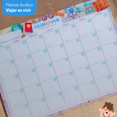 Planner Mensual ACRÍLICO