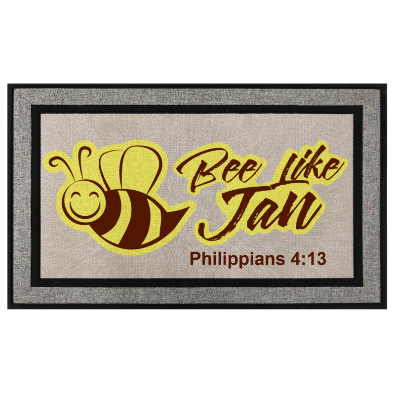 Bee Like Jan Door Mat