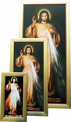 Bild Barmherziger Jesus mit Rahmen Bild Barmherziger Jesus mit Rahmen