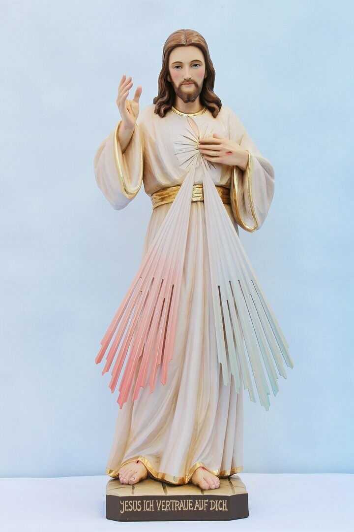 Barmherziger Jesus mit langen Strahlen