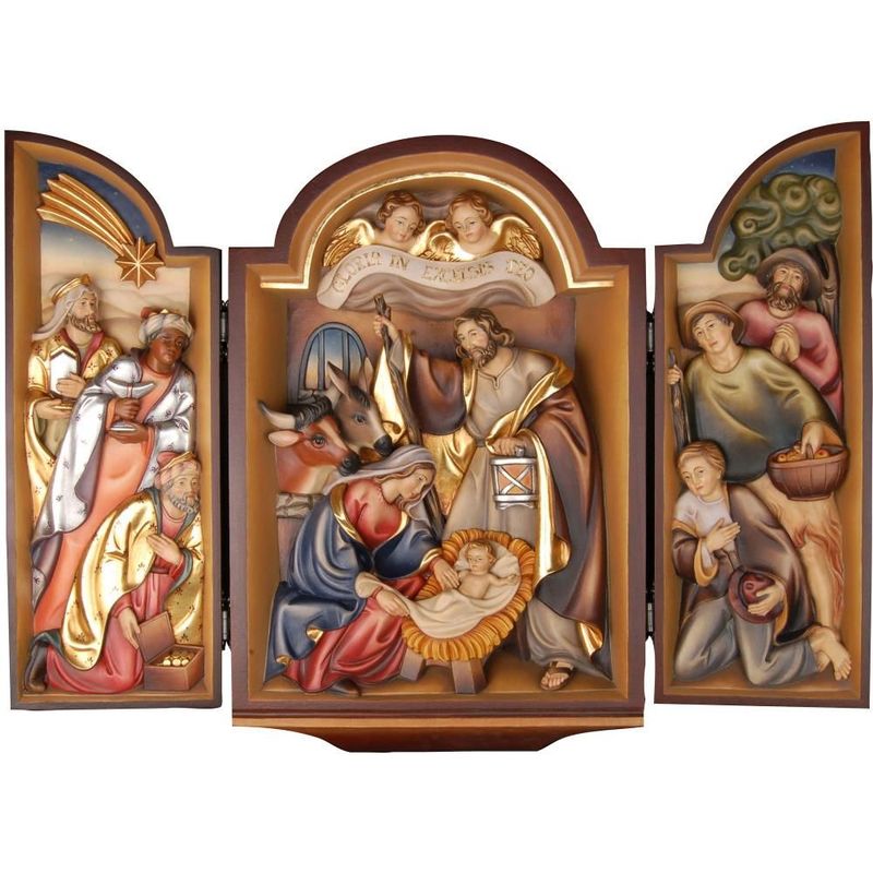 winged altar crib
