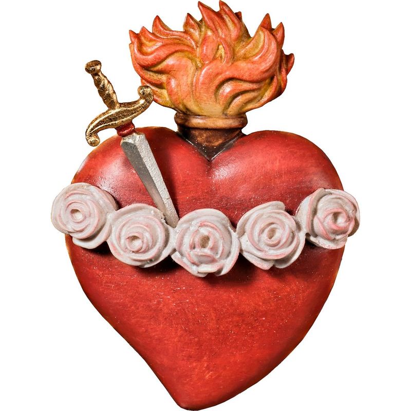 Heart of Mary with roses and sword Heart of Mary with roses and sword