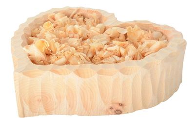 Heart bowl made of pine wood