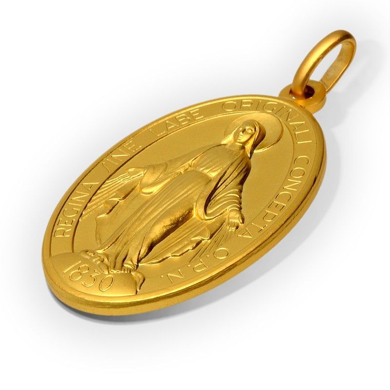 Miraculous Medal 18 carat gold 750