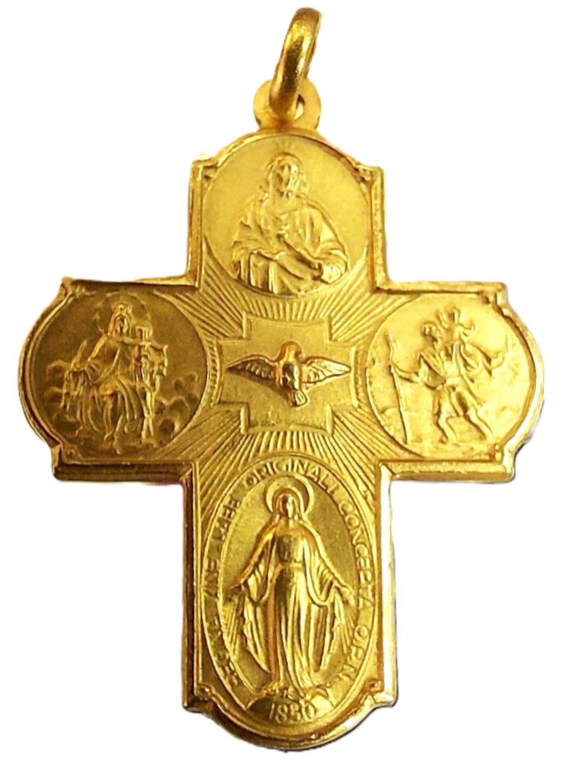 Protective Cross Scapular Cross with Miraculous Medal