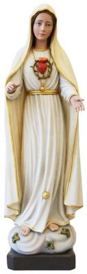 Fatima Madonna Cœur Immaculé en fibre de verre pour usage extérieur Fatima Madonna Cœur Immaculé en fibre de verre pour usage extérieur
