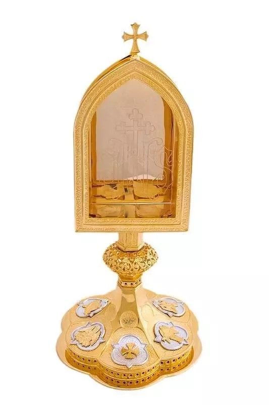 Ostensorium aufklappbar 29 cm hoch Ostensorium aufklappbar 29 cm hoch