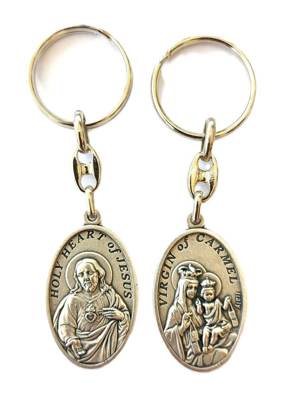 Schlüssel- anhänger Skapuliermedaille Schlüssel- anhänger Skapuliermedaille