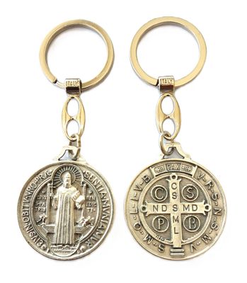 Porte-clés médaille Benoît