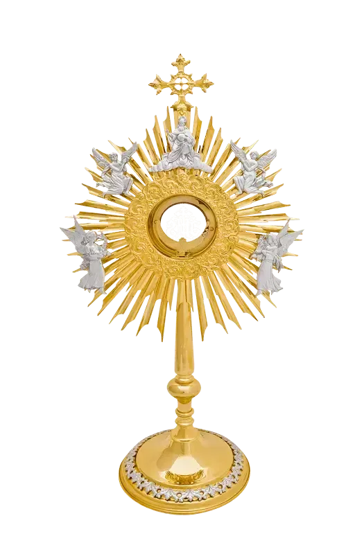 Monstranz 68 cm Gott Vater und Engel Gold Monstranz 68 cm Gott Vater und Engel Gold