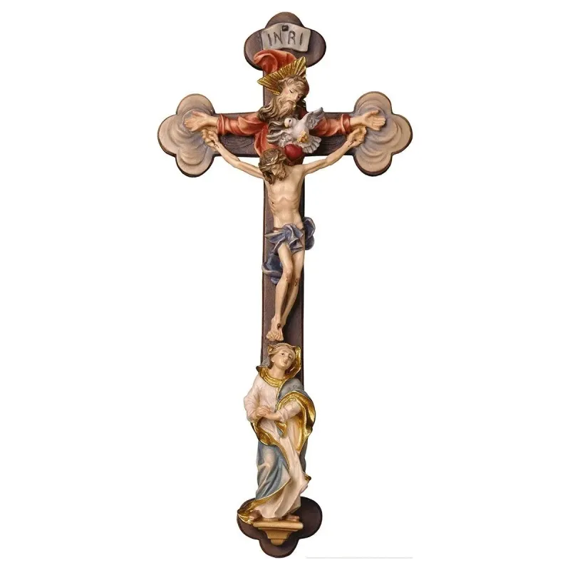Croix de la Trinité avec Marie 30 x 14 cm Croix de la Trinité avec Marie 30 x 14 cm