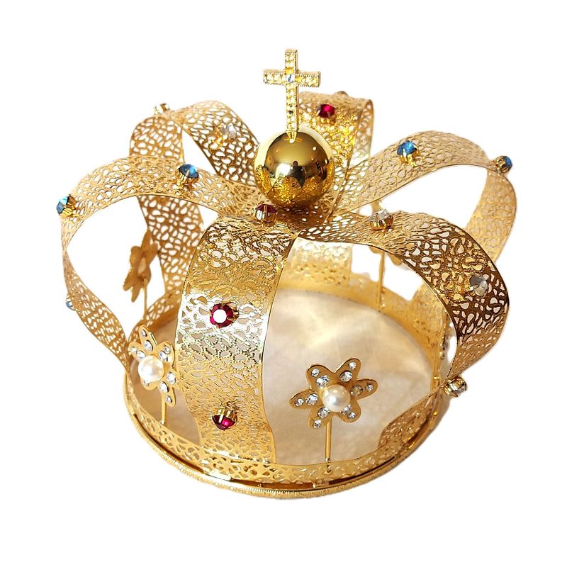 Krone für Statue aus filigranem Metall Krone für Statue aus filigranem Metall