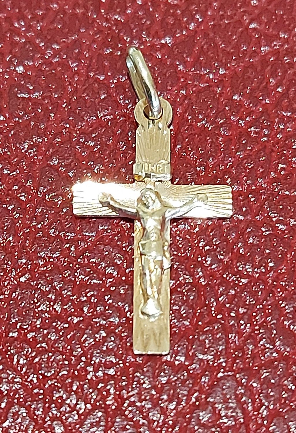 Kreuz Anhänger 14 Karat Gold 585 mit Corpus