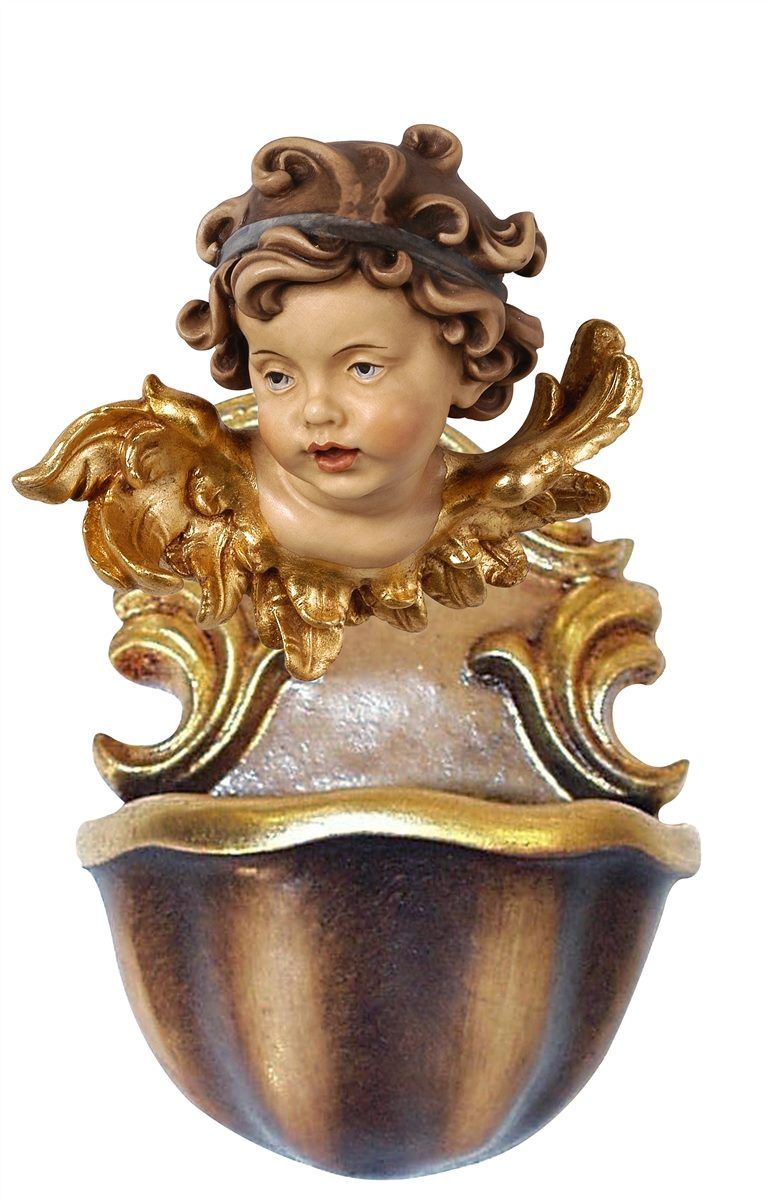 Weihwasserkessel mit Engelskopf Weihwasserkessel mit Engelskopf