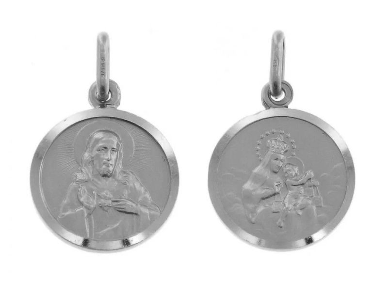 Médaille scapulaire, argent 925 Médaille scapulaire, argent 925