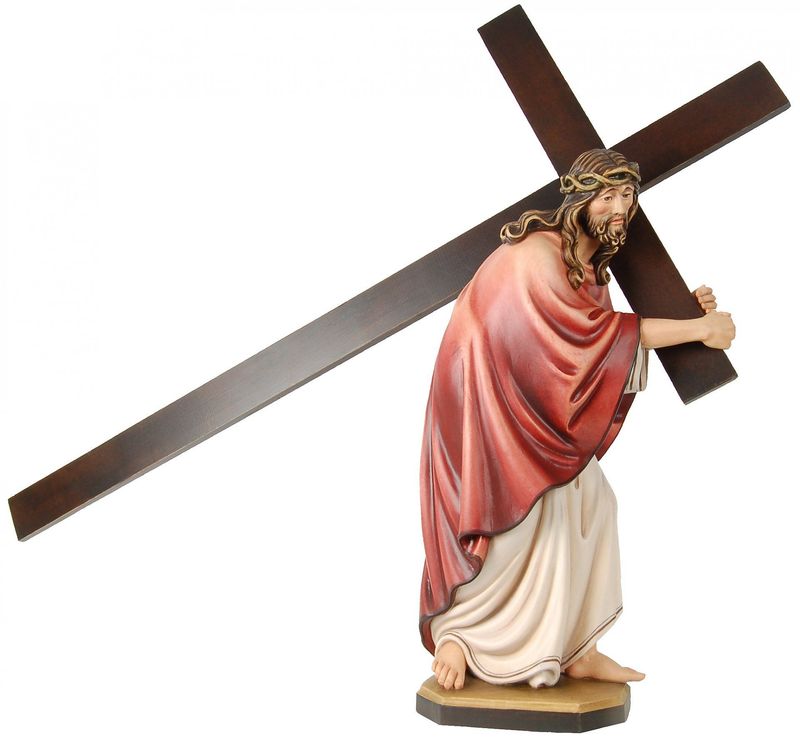 Jésus-Christ portant la croix sur le Chemin de Croix