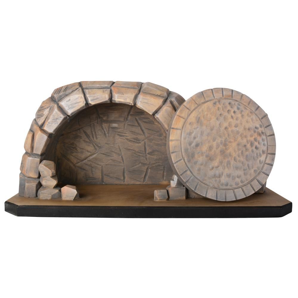 Tombe ouverte à Pâques, en bois, 22 x 44 cm