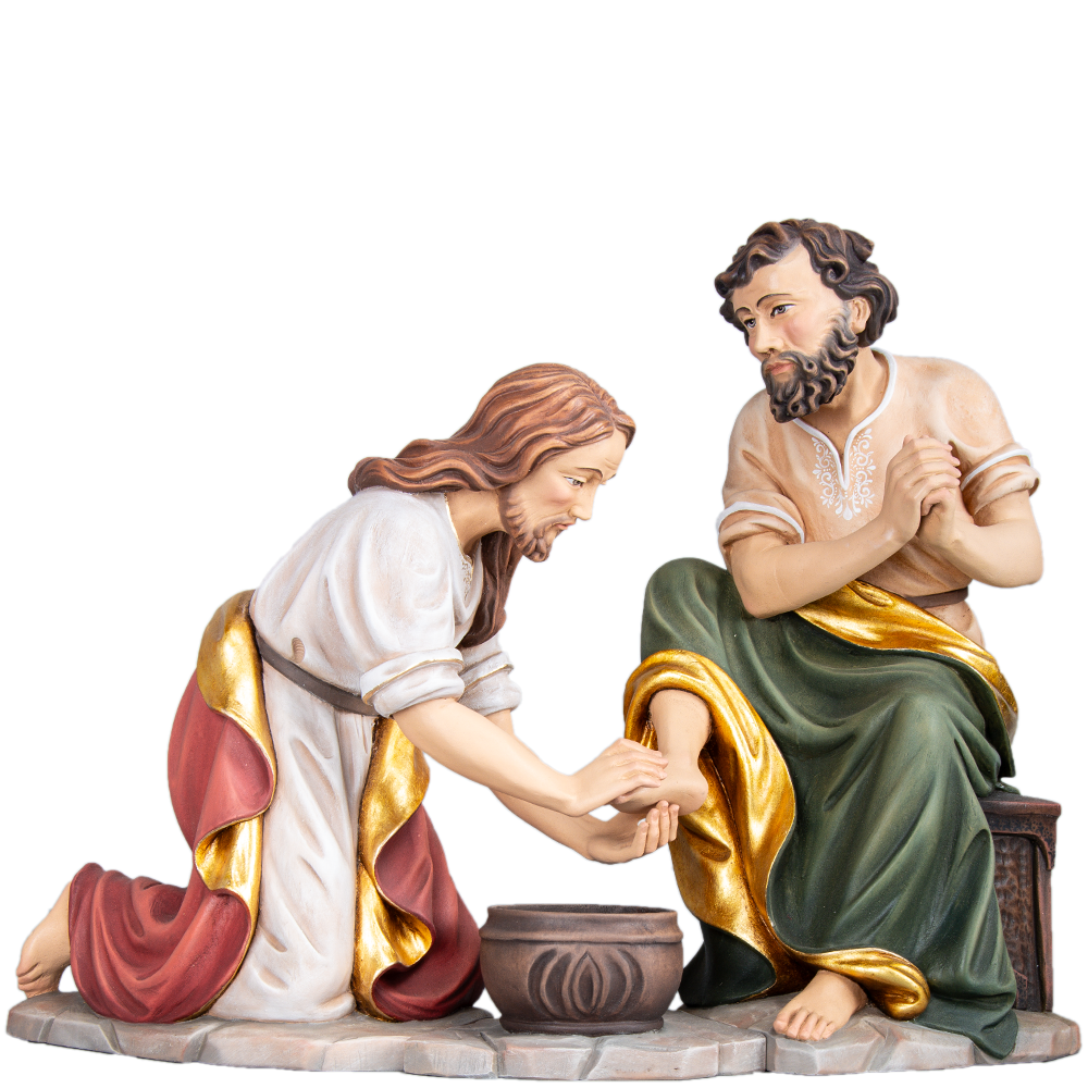 Fußwaschung Jesus wäscht dem Apostel die Füße