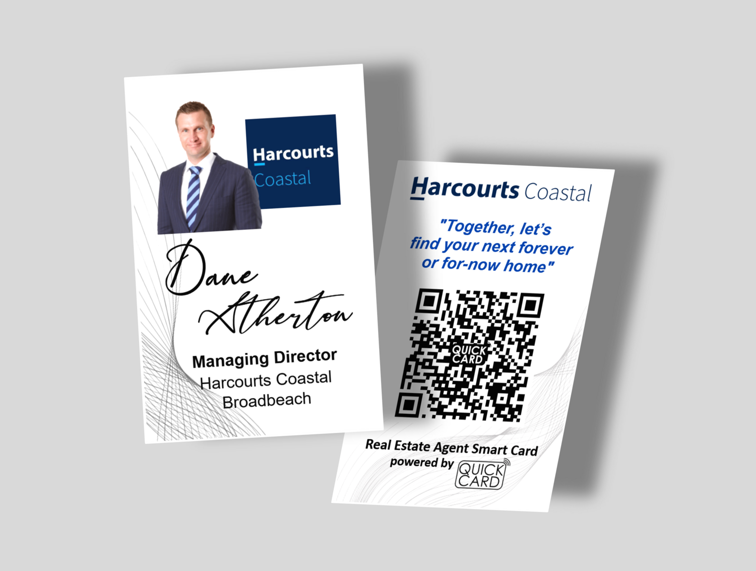 Real Estate Agent Smart Card | Vertical White