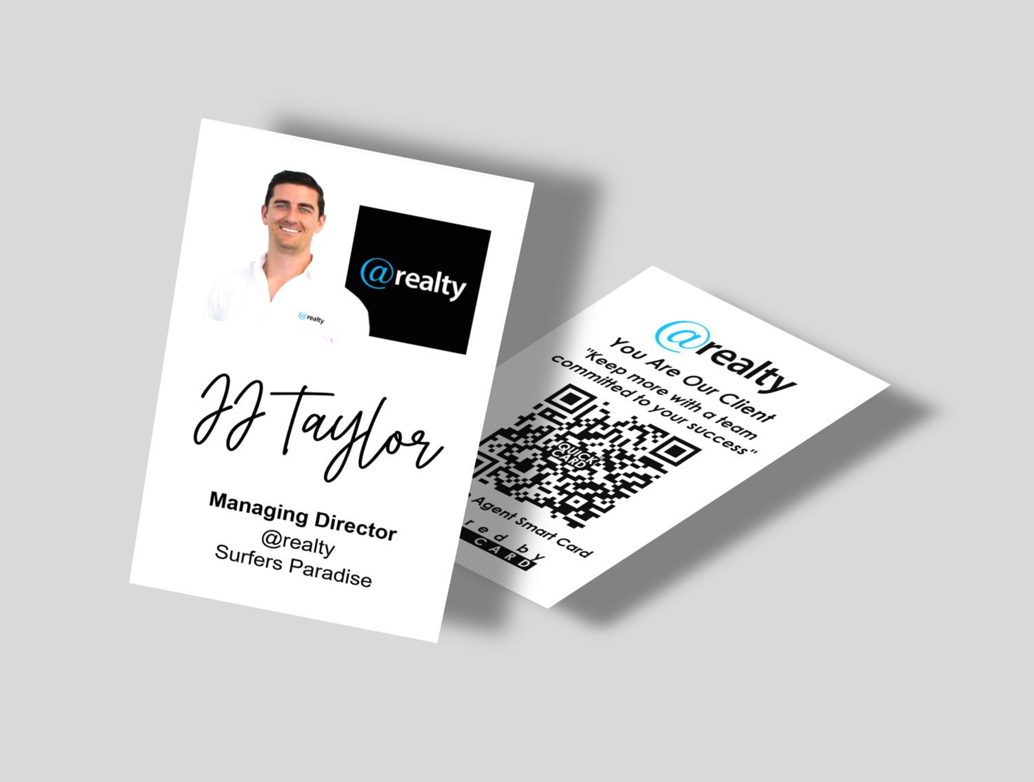 Real Estate Agent Smart Card | Vertical White