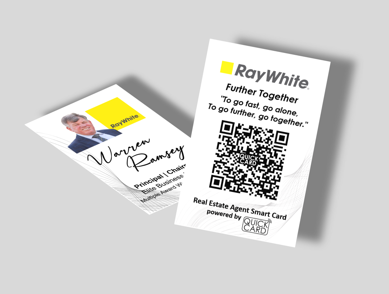 Real Estate Agent Smart Card | Vertical White