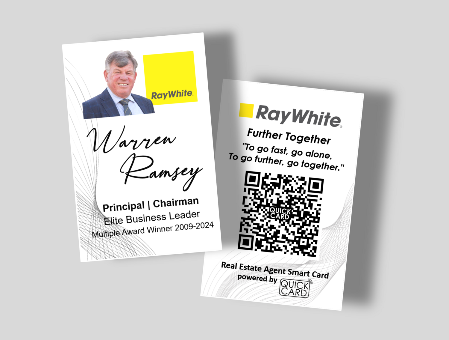 Real Estate Agent Smart Card | Vertical White