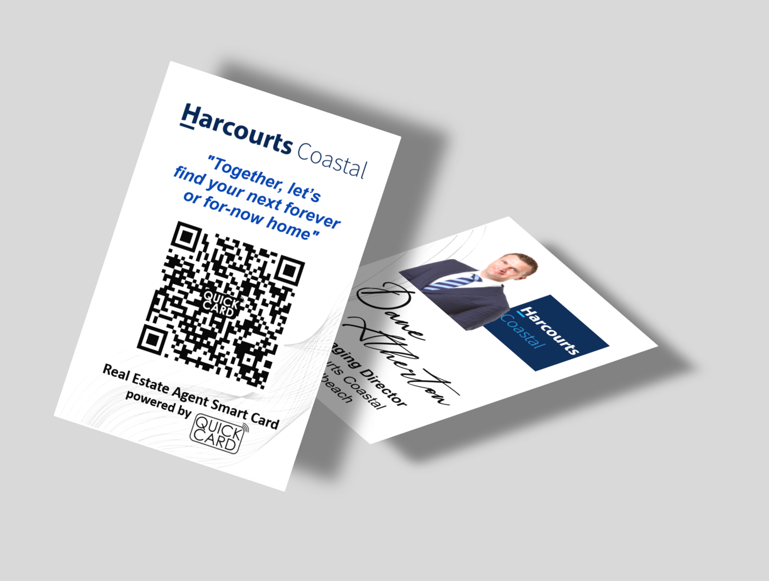Real Estate Agent Smart Card | Vertical White