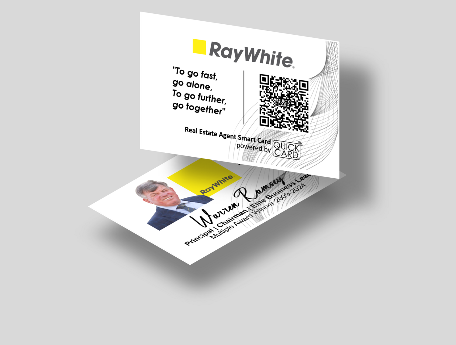Real Estate Agent Smart Card | Horizontal White