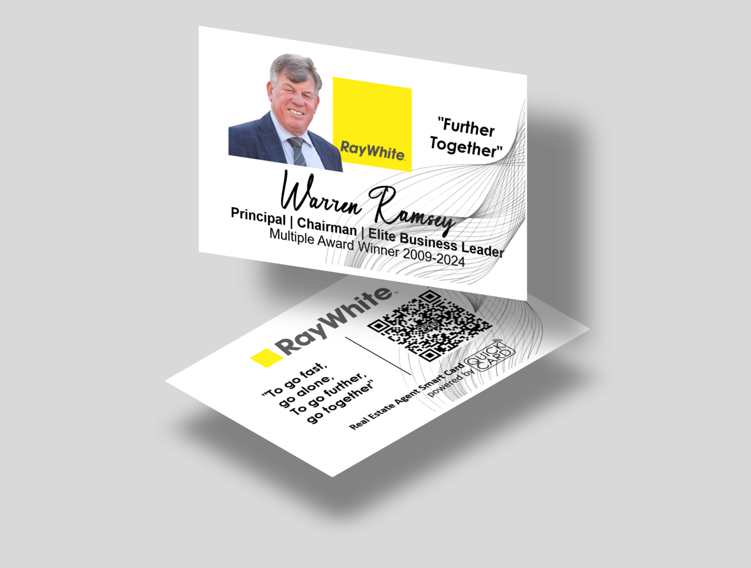 Real Estate Agent Smart Card | Horizontal White
