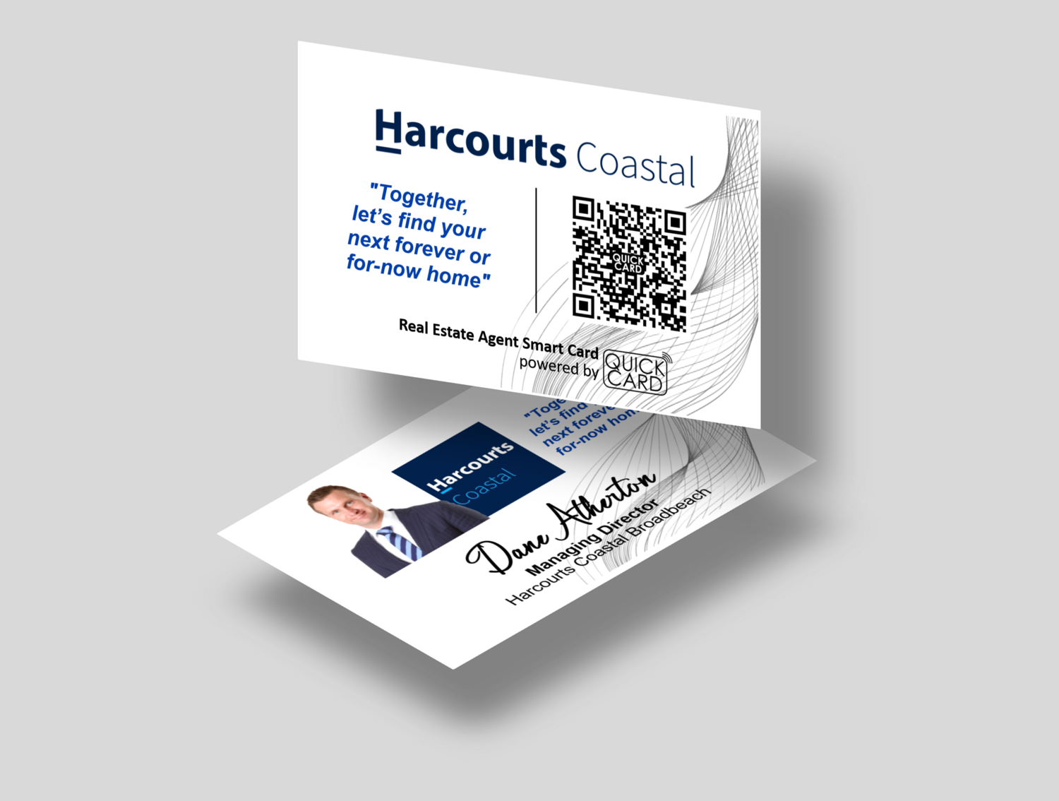 Real Estate Agent Smart Card | Horizontal White