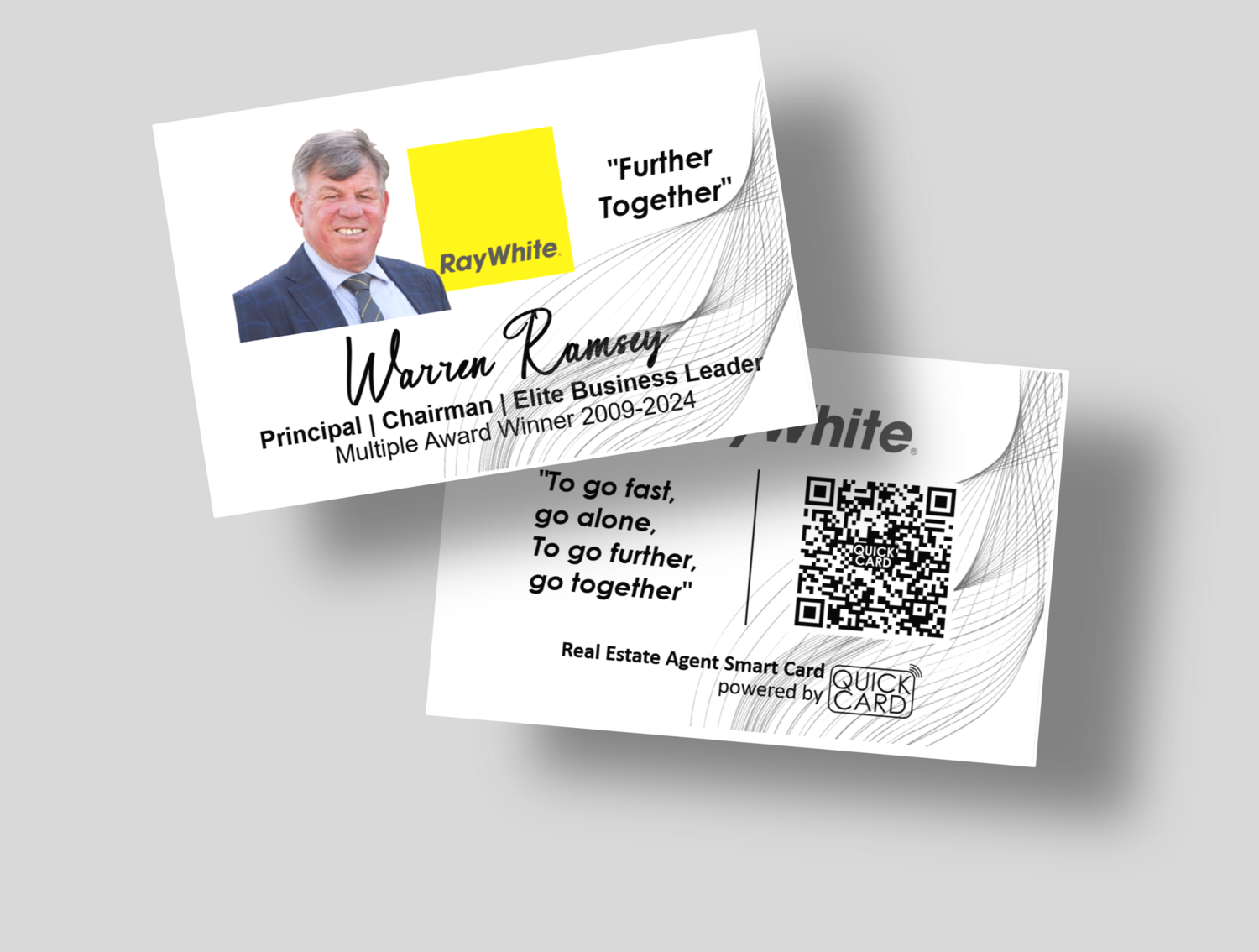 Real Estate Agent Smart Card | Horizontal White