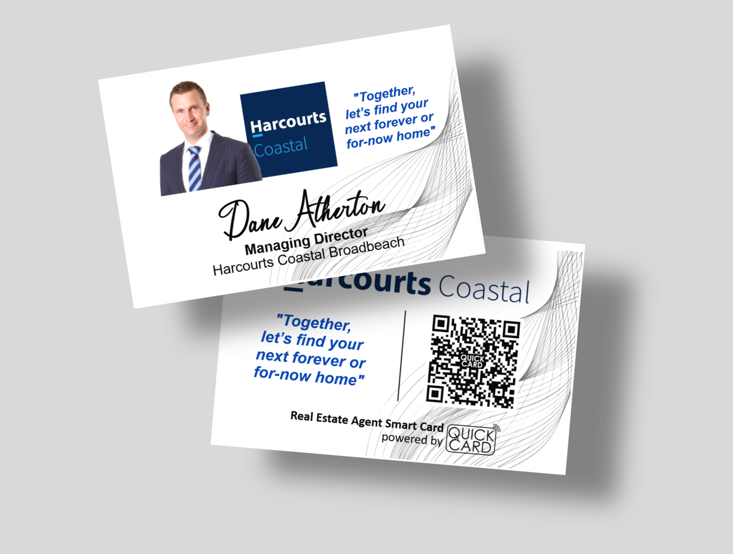 Real Estate Agent Smart Card | Horizontal White