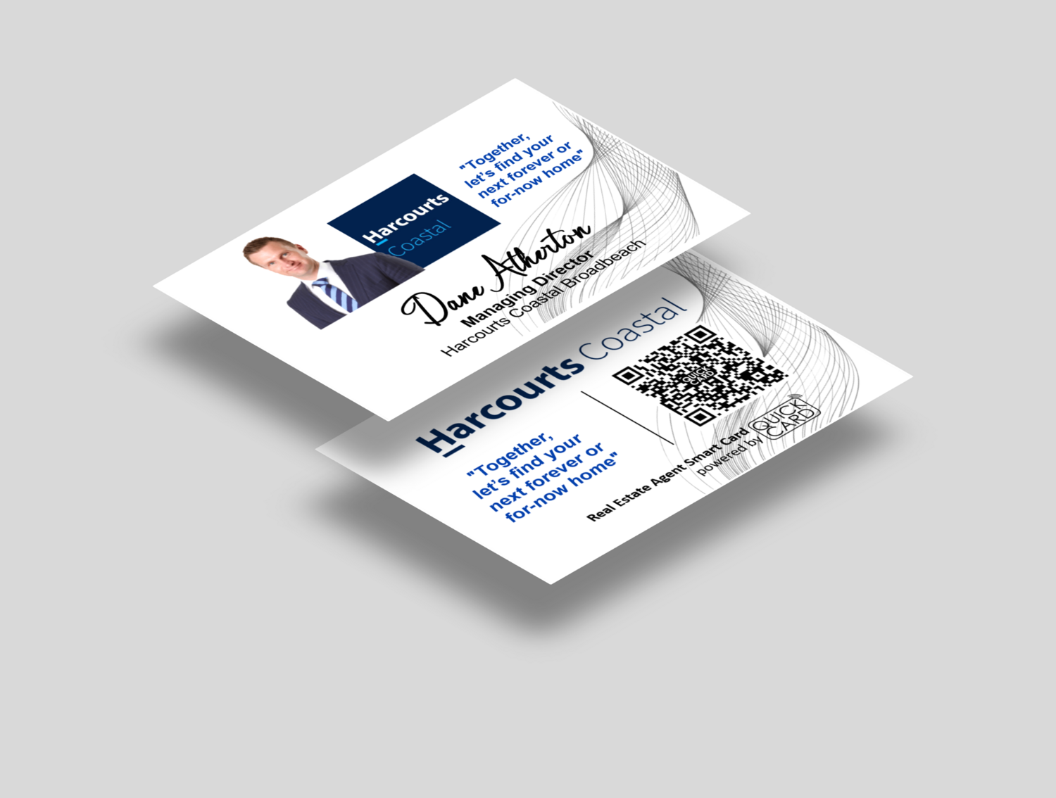 Real Estate Agent Smart Card | Horizontal White