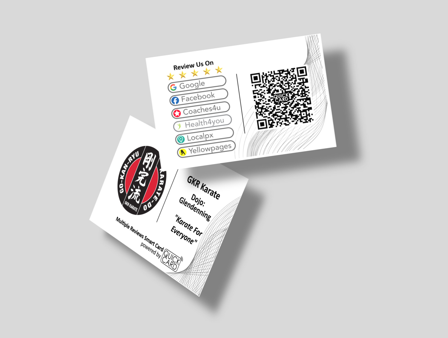 Multiple Reviews Smart Card | Horizontal White