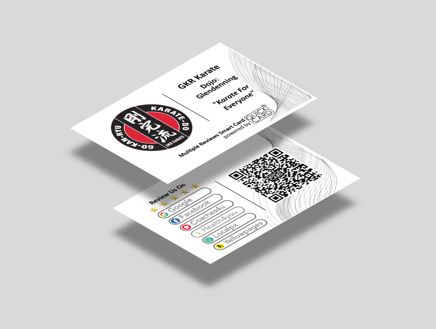 Multiple Reviews Smart Card | Horizontal White