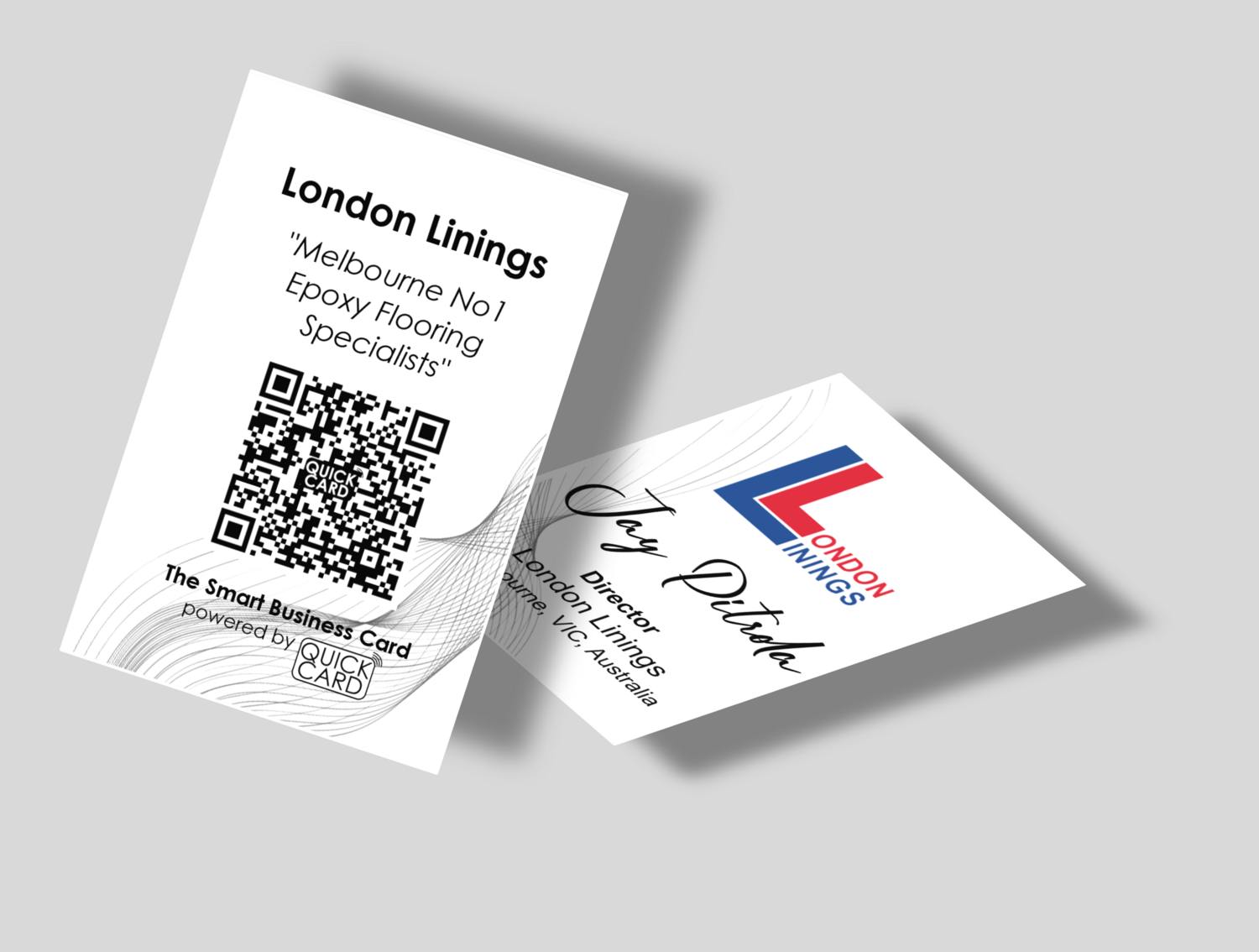 Smart Business Card | Vertical White