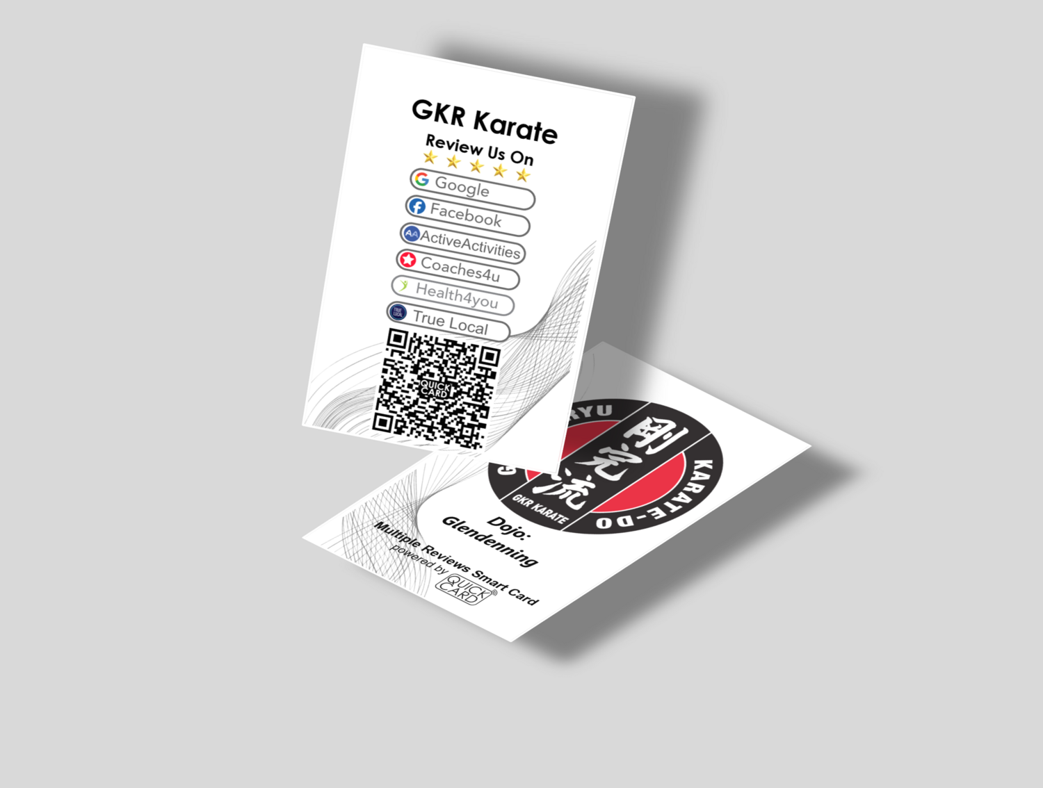 Multiple Reviews Smart Card | Vertical White