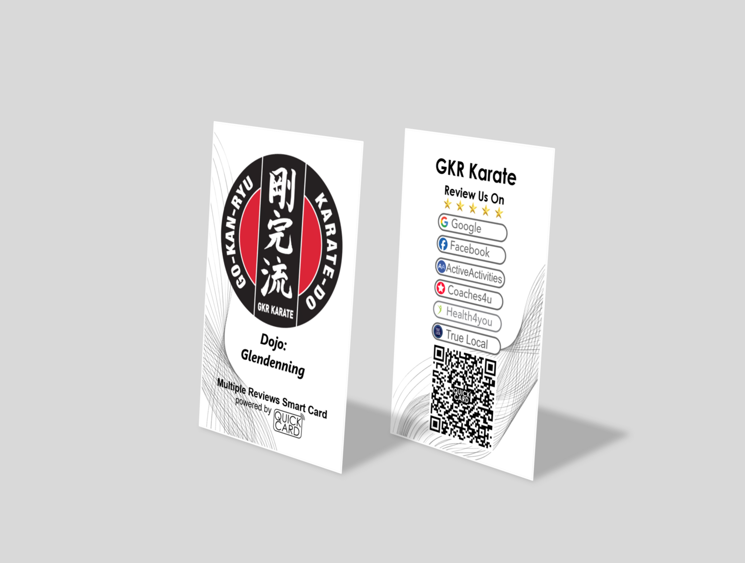 Multiple Reviews Smart Card | Vertical White