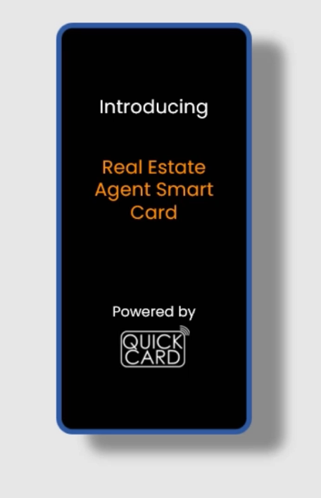 Real Estate Agent Smart Card | Horizontal White