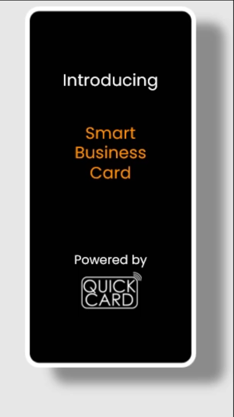 Smart Business Card | Vertical White