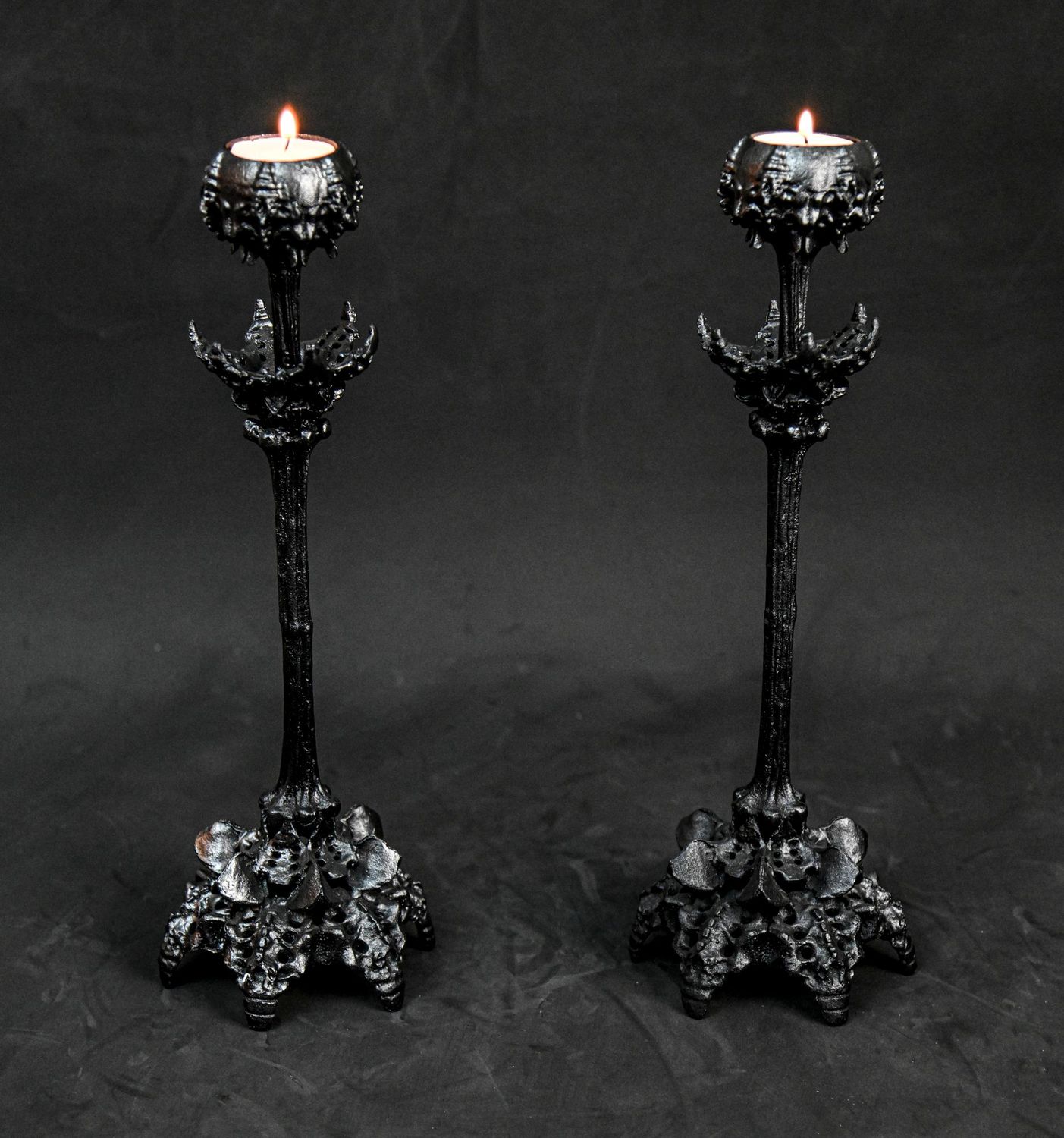 AVAILABLE FOR PRE ORDER SOON: Asian influenced Gothic style candlesticks