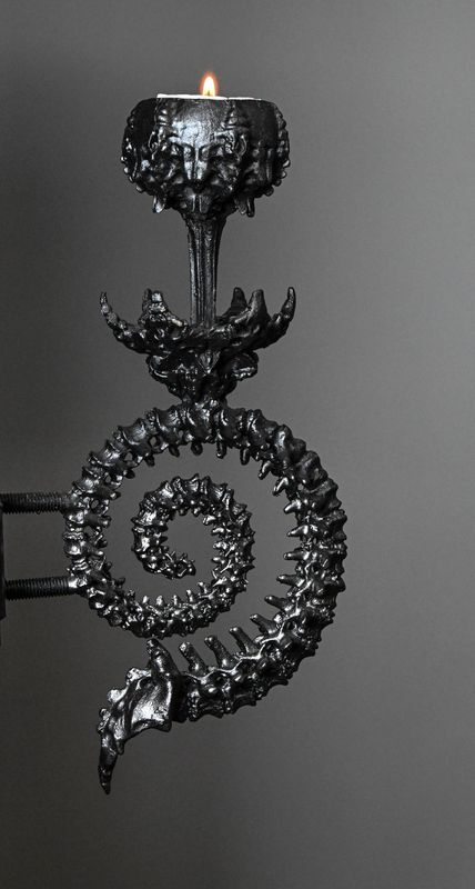 AVAILABLE FOR PRE ORDER SOON: Wall mounted Gothic style candle holder