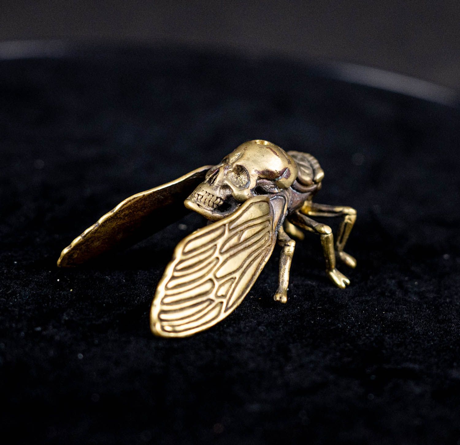 Memento Mori Moth incense holder